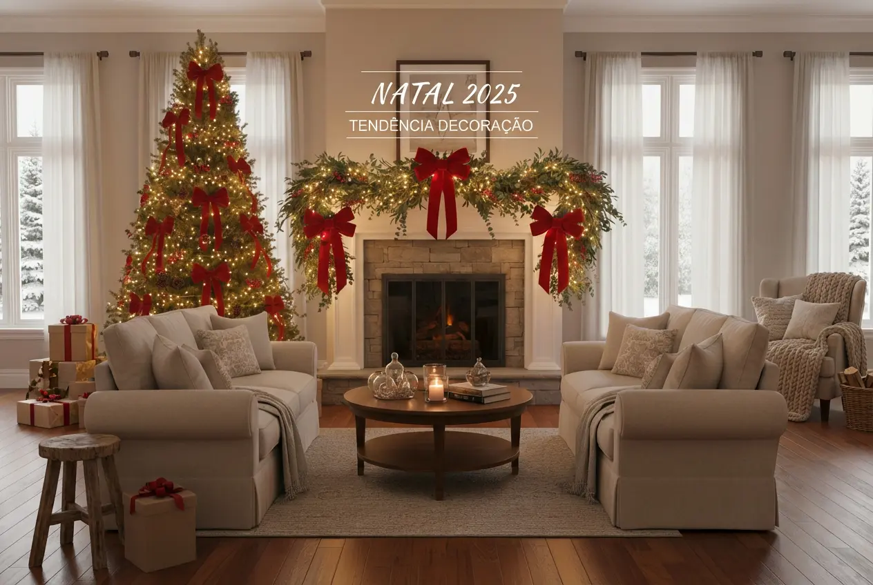 Natal e Ano‑Novo com estilo: tendências de decoração para 2025–2026