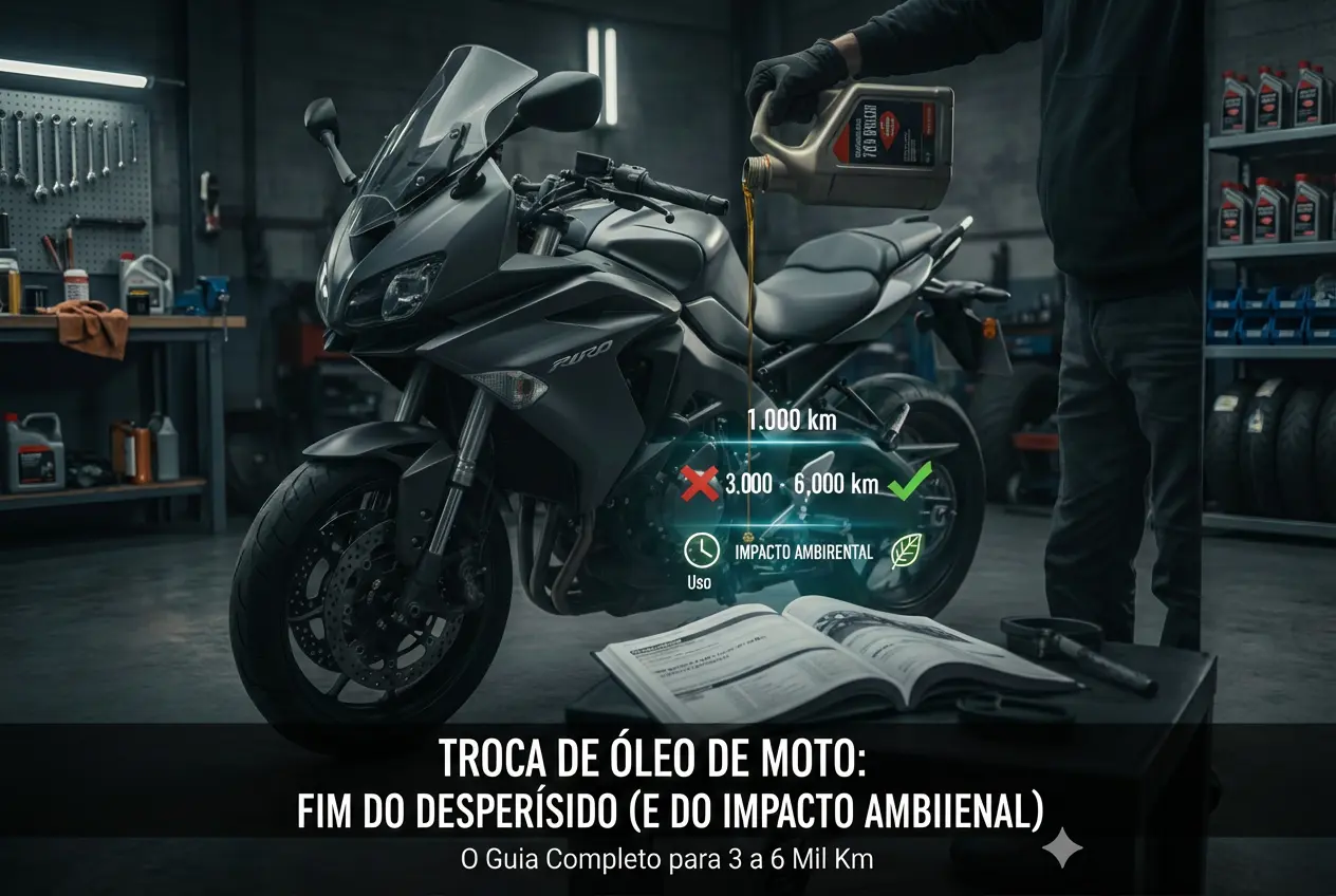 Quando trocar o óleo da moto? O que mudou — e como economizar sem prejudicar o motor