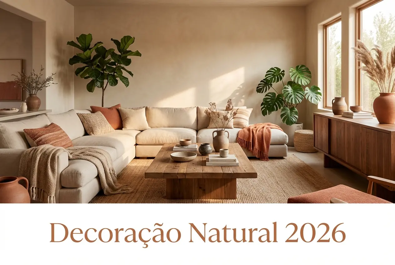 Estilo Natural: As Cores e Tendências que Vão Dominar a Decoração em 2026