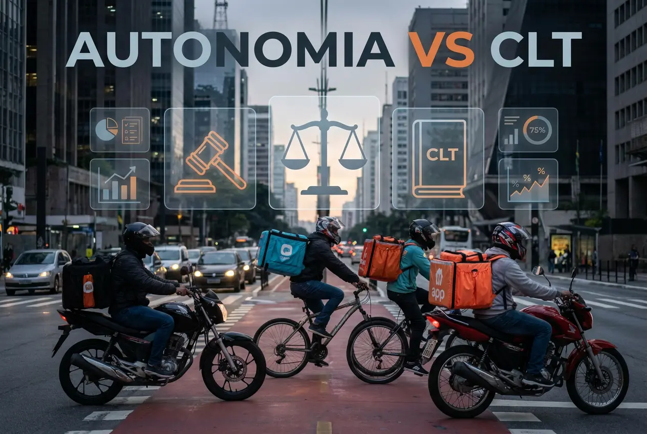 Uber, iFood, 99, Keeta e o Debate Sobre Vínculo Trabalhista no Brasil