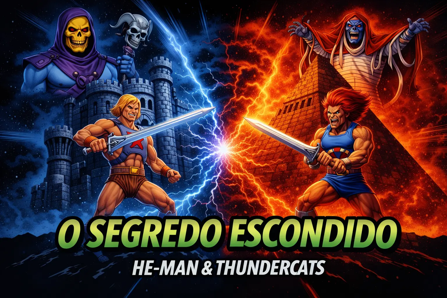 He-Man vs. ThunderCats: A História Oficial que Quase Destruiu Dois Universos