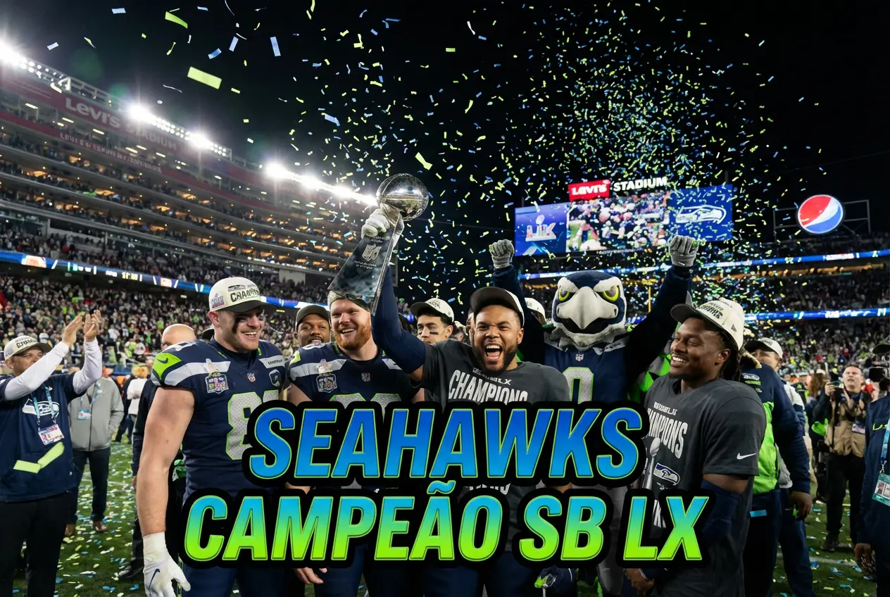 Seattle Seahawks Vence New England Patriots e é Campeão do Super Bowl LX