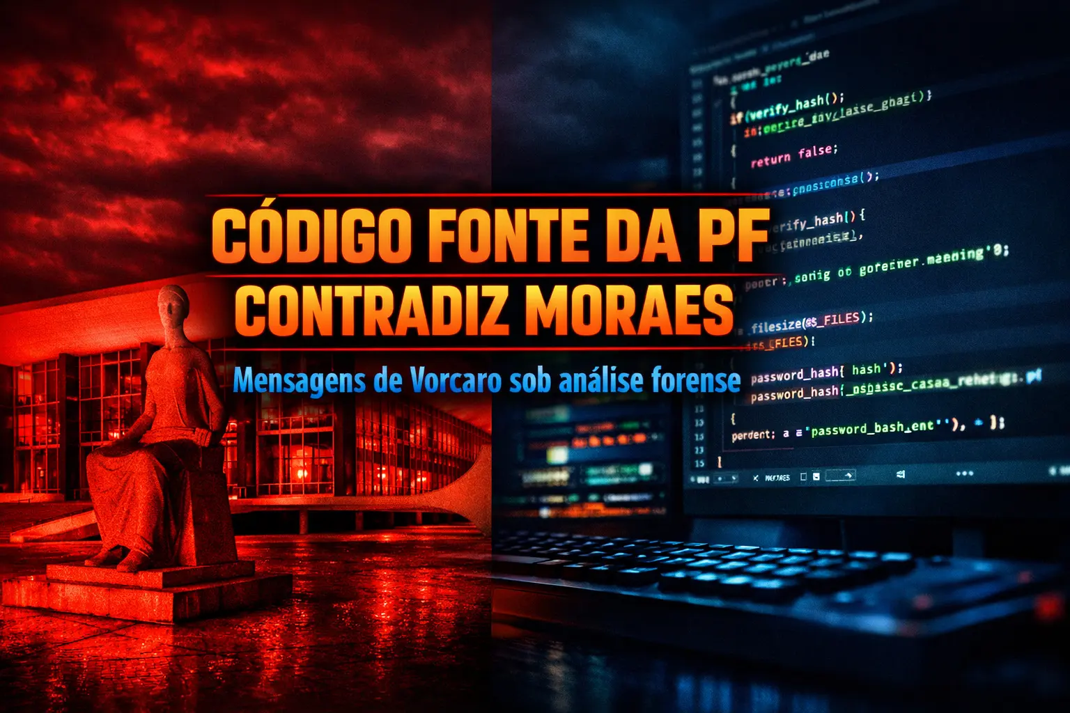 Código Fonte da PF Contradiz Explicação de Alexandre de Moraes