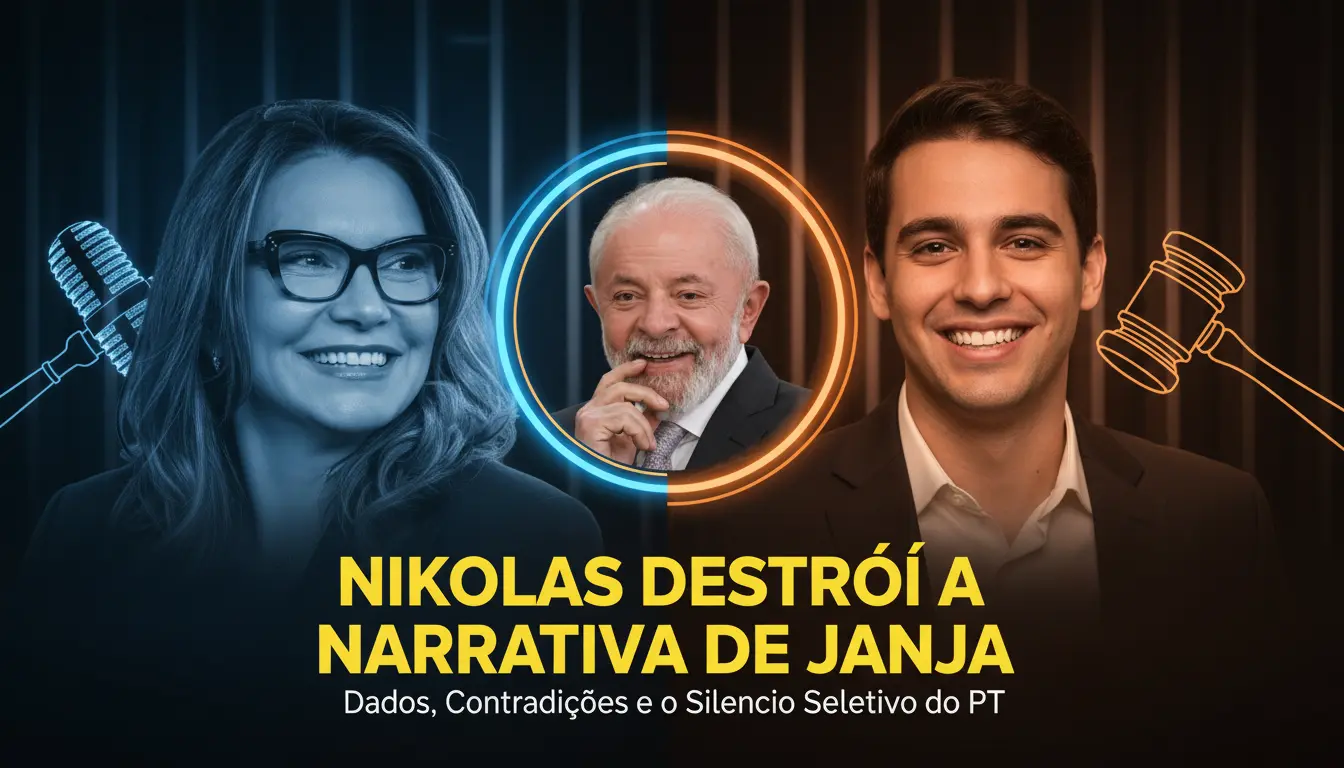 Janja com Inveja do Lula – Resolveu Passar Vergonha Também Provocando um Adversário Ainda Mais Popular que o Tarcísio – E Nikolas Respondeu