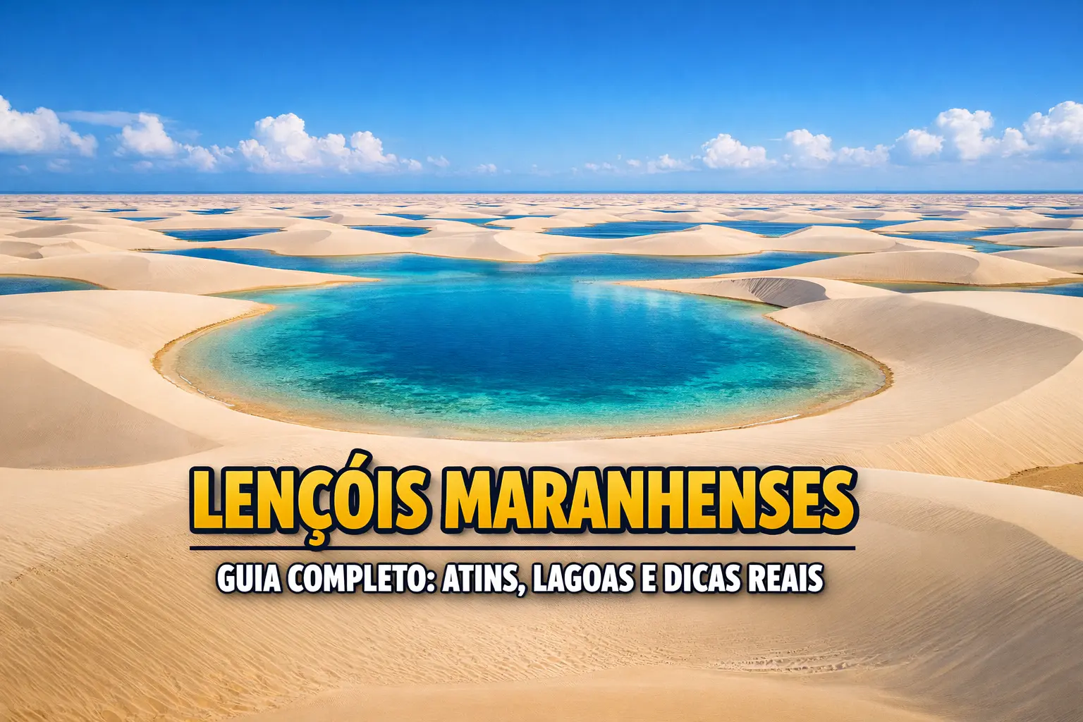 Lençóis Maranhenses - O Brasil que Impressiona - Maranhão de Fazer Parar e que Encanta o Mundo