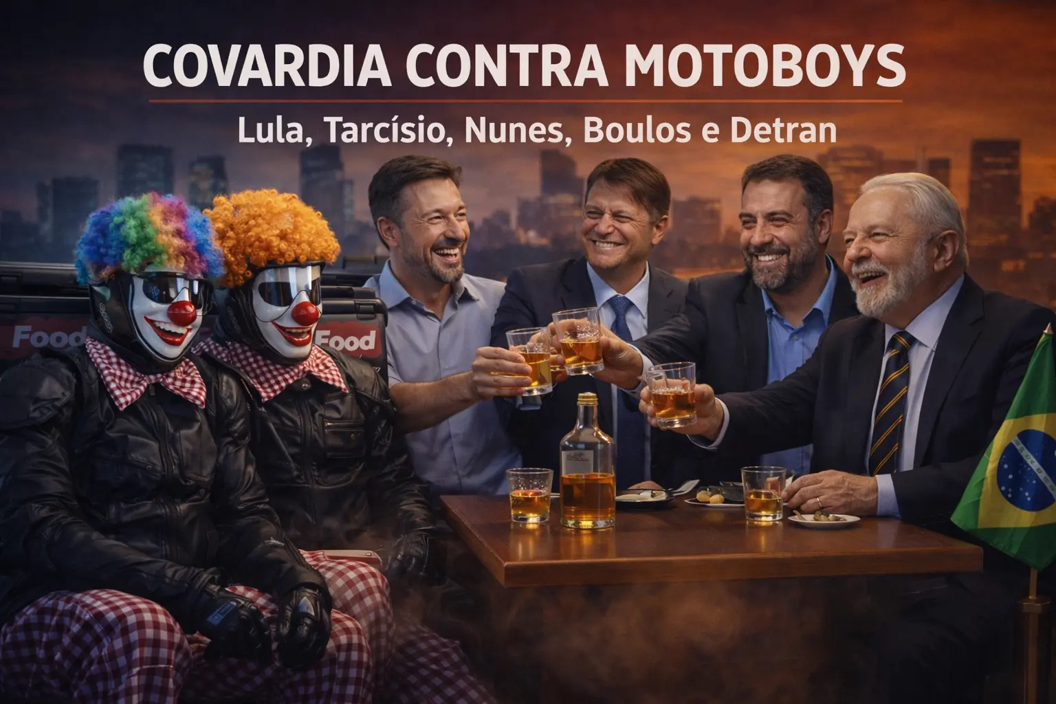 Lula, Tarcísio, Nunes, Boulos e Detran-SP – Os Verdadeiros Responsáveis Pelas Exigências “Covardes” contra a Categoria dos Motoboys