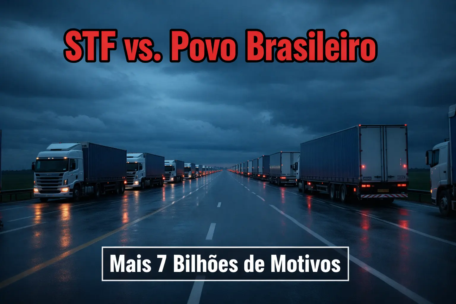 R$ 7 Bilhões Contra Caminhoneiros – A Decisão de Moraes que Divide o Brasil na Tentativa de Censurar o Direito Humanitário