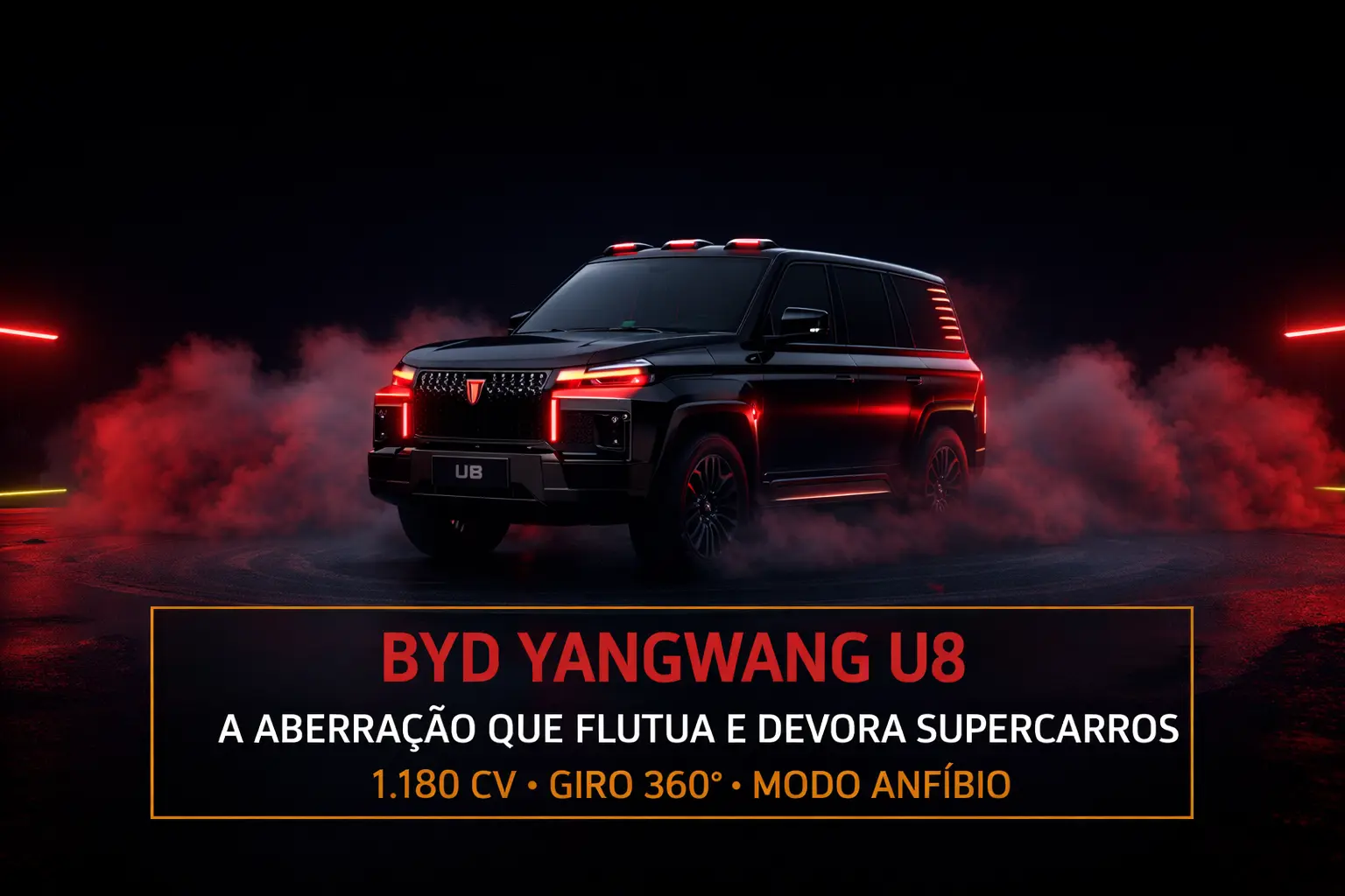 BYD Yangwang U8 – Conheça o Monstro Anfíbio de 1.180 cv que Virou Febre Mundial