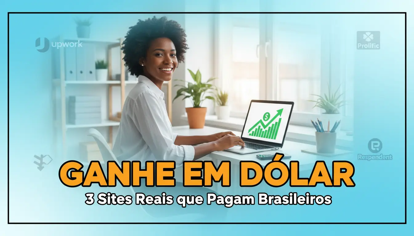 Como Ganhar em Dólar Sem Sair de Casa – 3 Sites Verificados que Pagam de Verdade