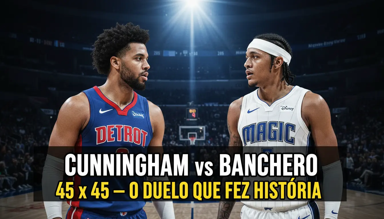 Detroit sobrevive - Cunningham duela com Banchero em noite histórica dos Playoffs 2026