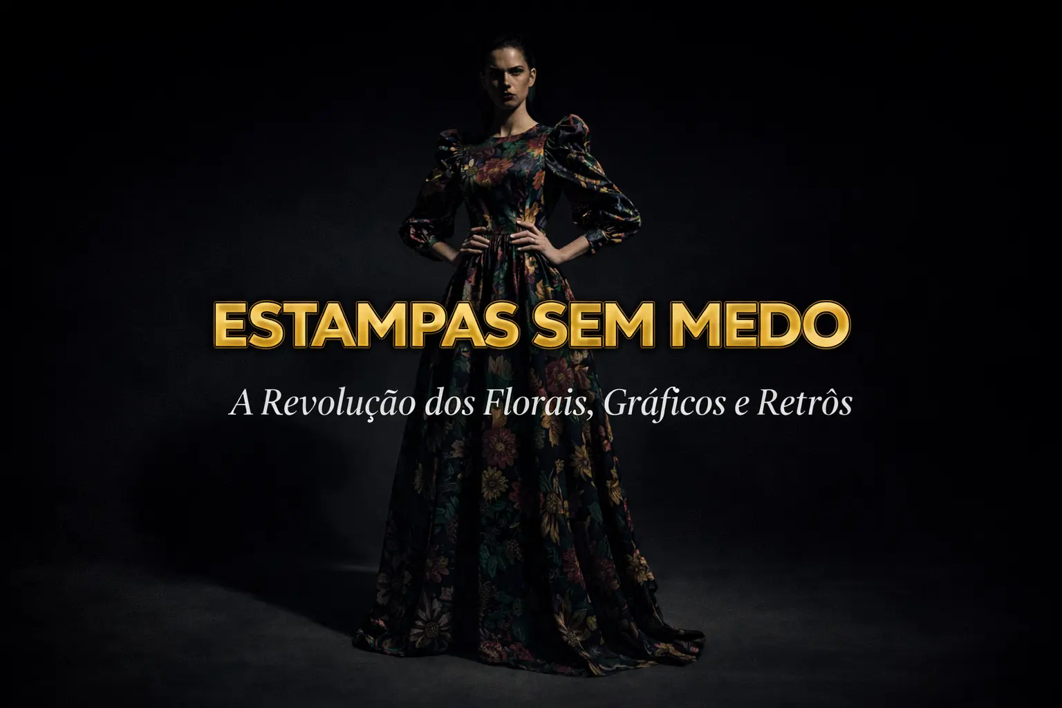 Estampas Ousadas em Alta – Florais Maxi, Gráficos Retrô e Padrões que Transformam Qualquer Look