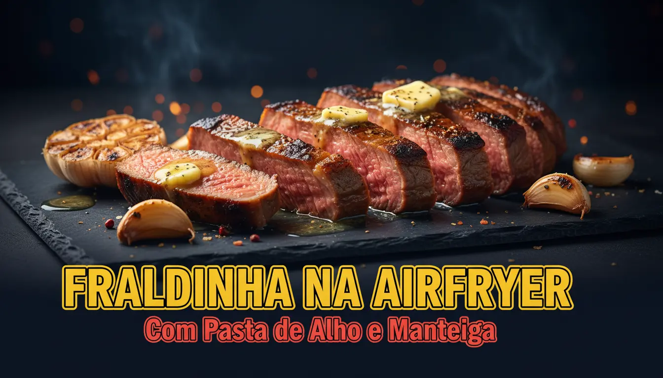Fraldinha na Airfryer – A Receita com Pasta de Alho que Parece Churrasco de Verdade