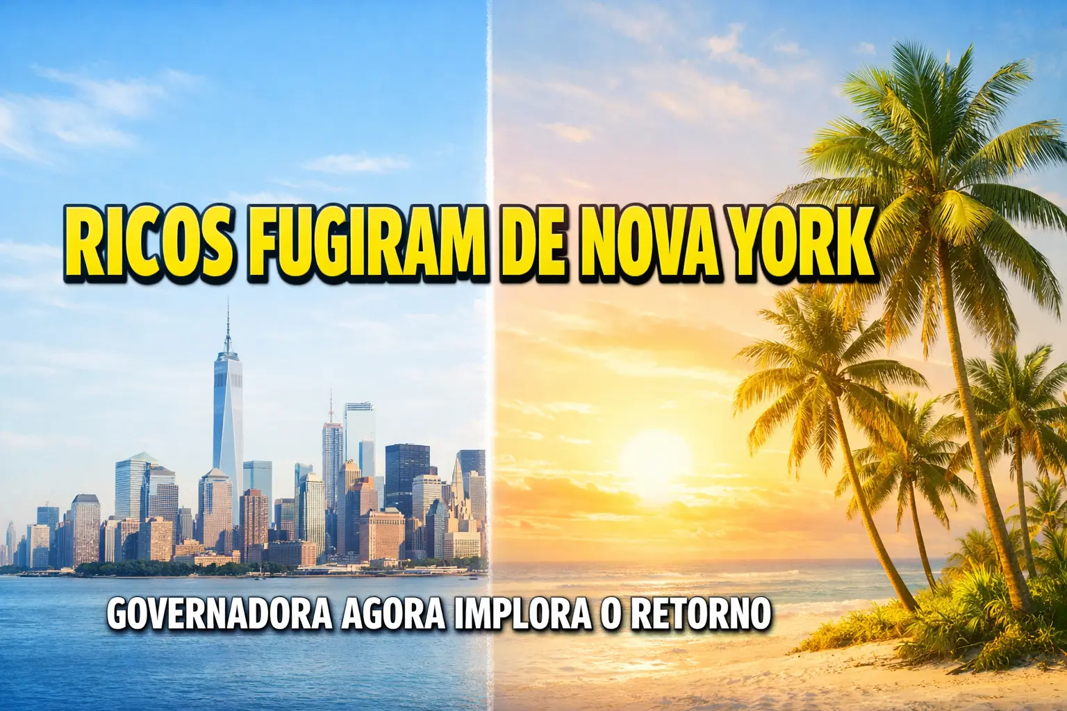 Governadora de Nova York que mandou ricos “pegarem ônibus para a Flórida” agora pede que voltem