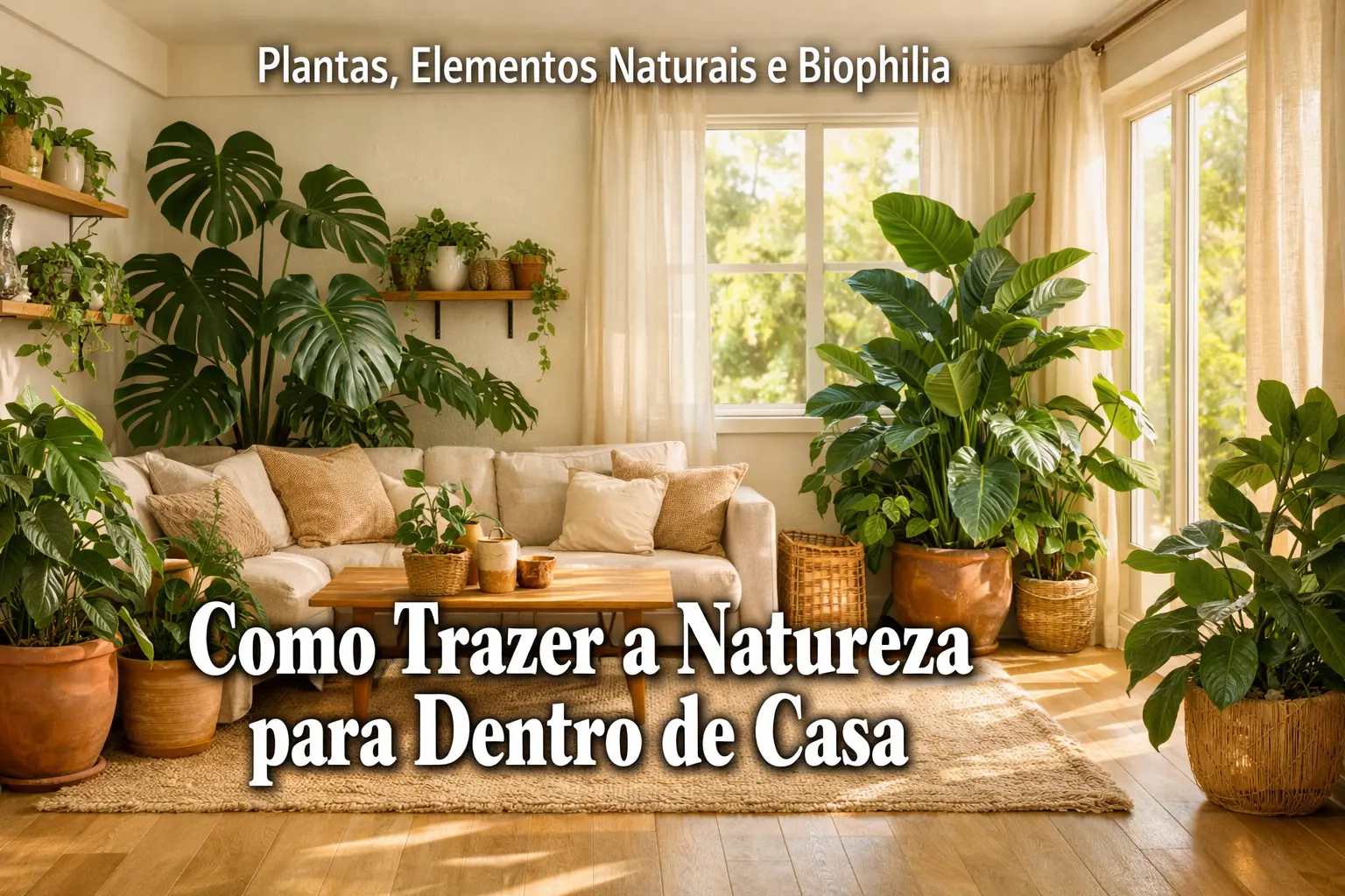 Plantas em Casa, Bem-Estar na Alma – O Poder da Biophilia na Decoração