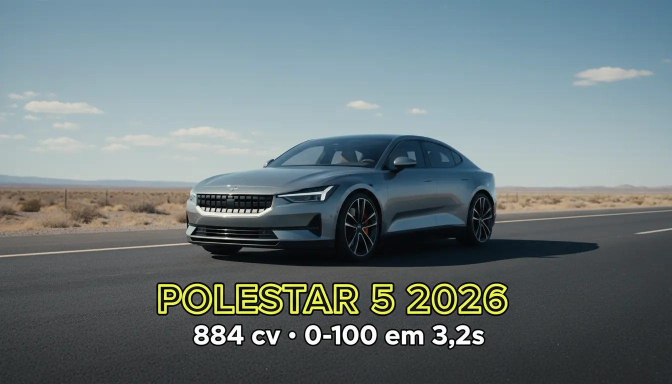 Polestar 5 2026 – O Fastback Sueco em Alumínio Colado que Quer Incomodar Porsche