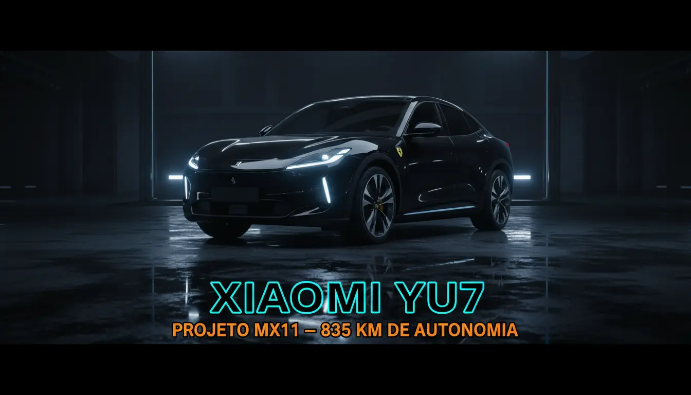 Xiaomi YU7 (Projeto MX11) - o SUV elétrico com cara de Ferrari que promete revolucionar 2026