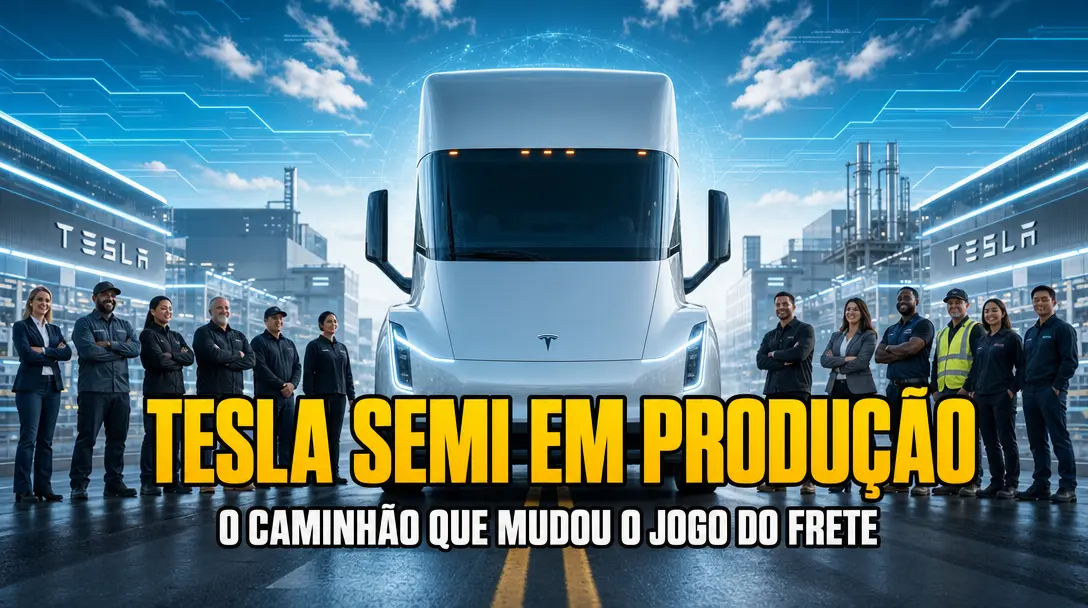 800 km de Autonomia, 800 Milhões em Economia - O Tesla Semi Chegou para Reescrever o Transporte de Cargas