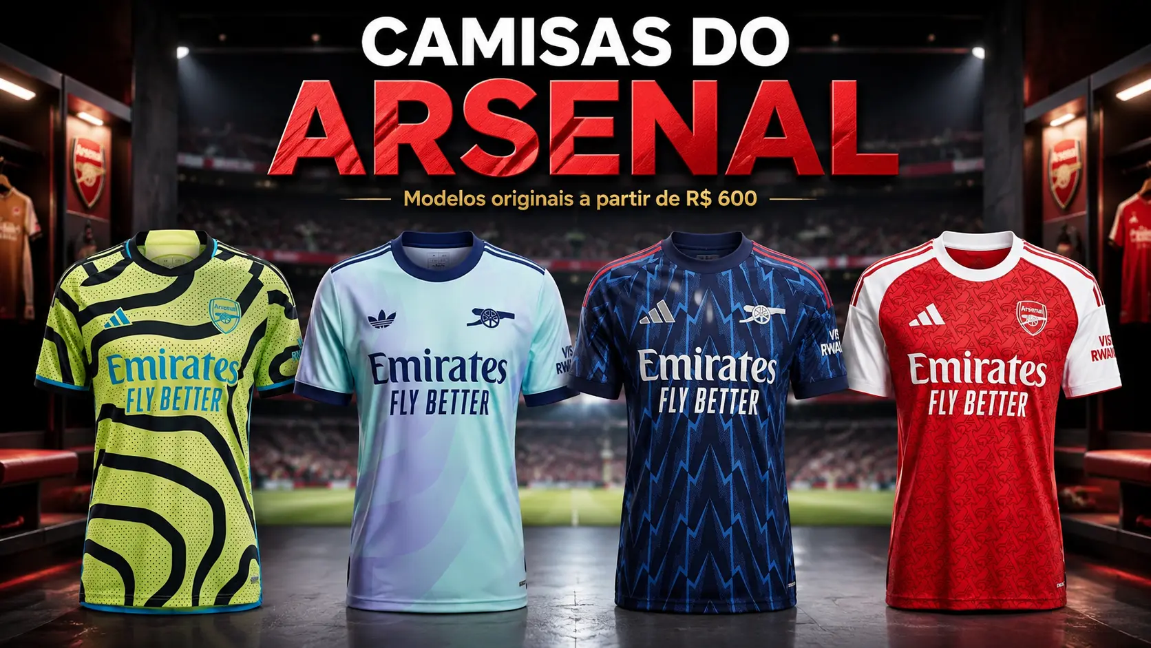 Antes de Escolher sua Camisa do Arsenal, Confira esta Seleção na Amazon