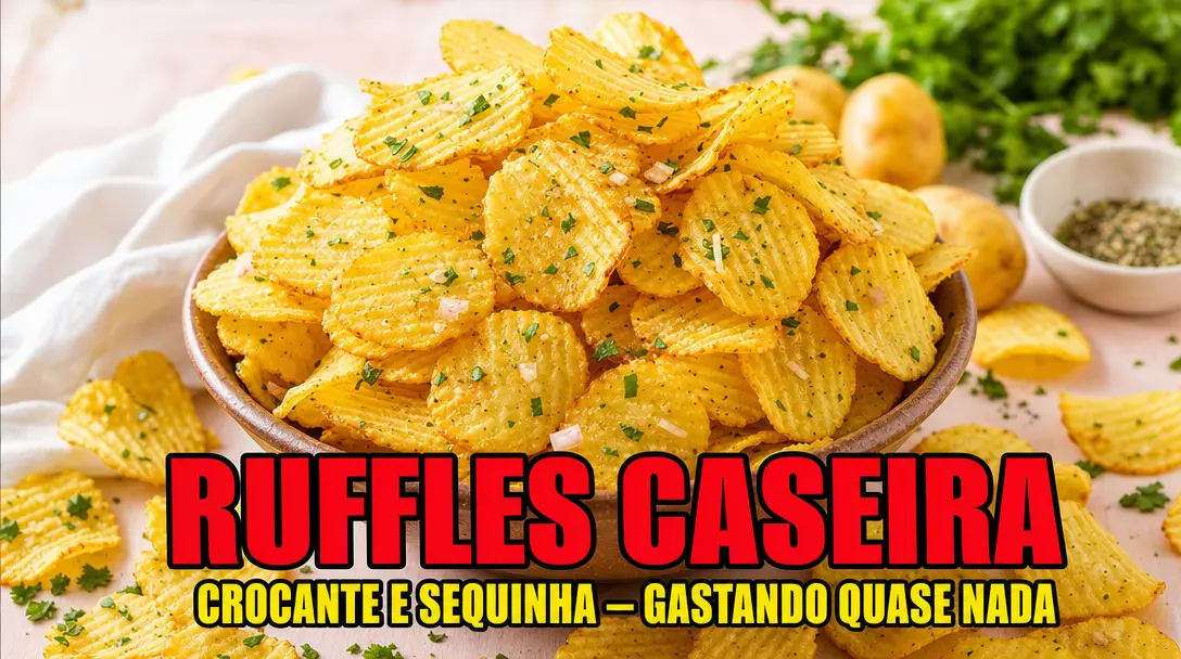 Batata Ruffles Caseira - Receita Fácil, Barata e Irresistivelmente Crocante