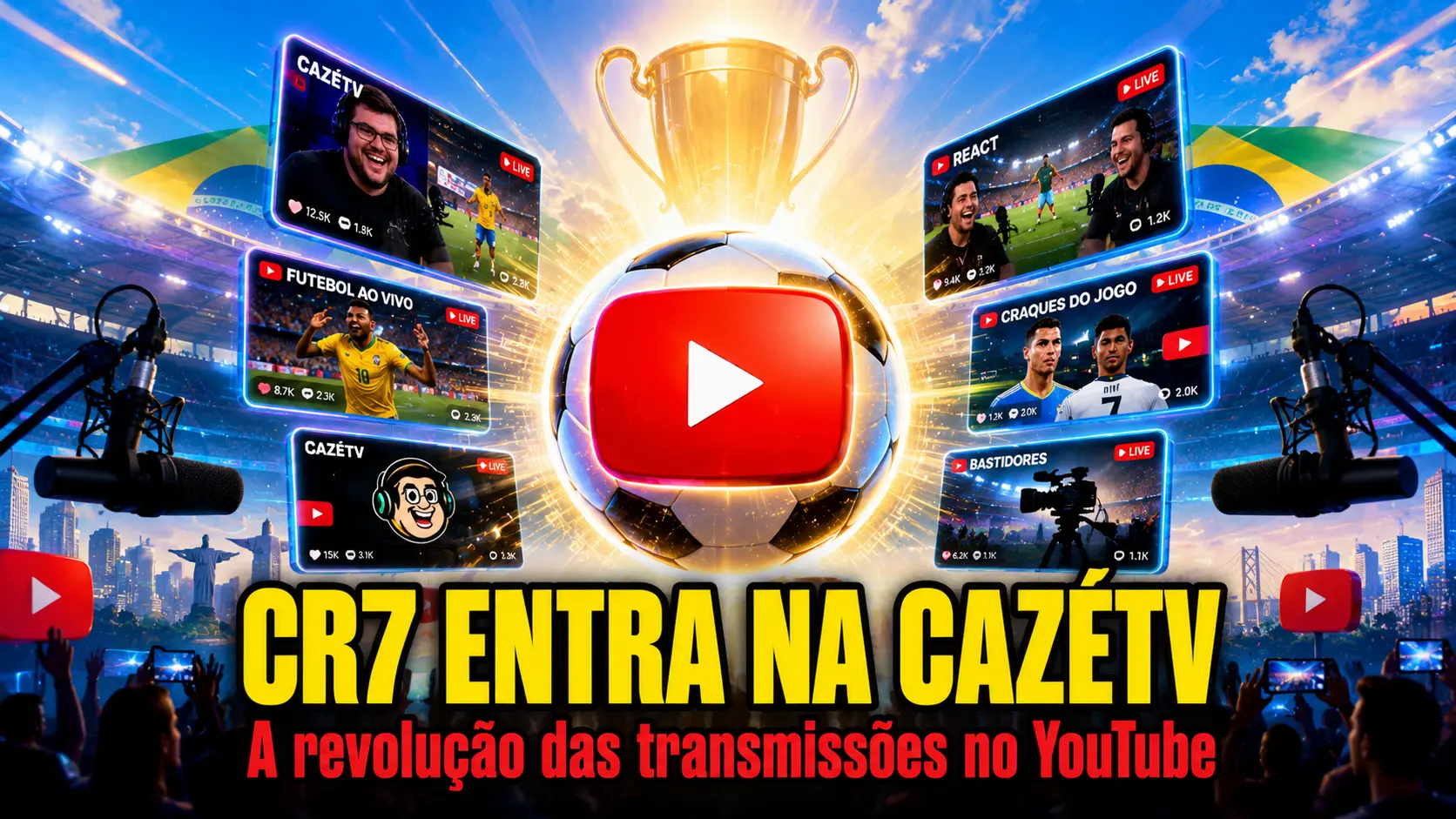 CR7 Entra na LiveModeTV - O que Muda para CazéTV, Globo e a Copa do Mundo de 2026