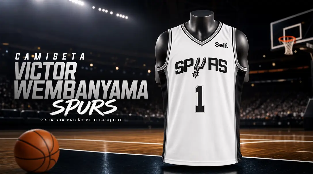 Camiseta Victor Wembanyama - San Antonio Spurs - por Menos de R$60