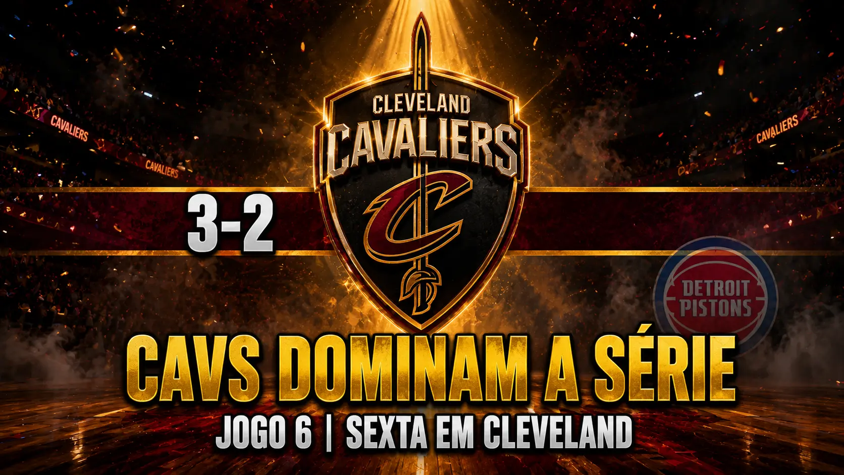 Cavaliers Vencem Pistons na Prorrogação com Harden Histórico e Ficam a Uma Vitória da Final do Leste