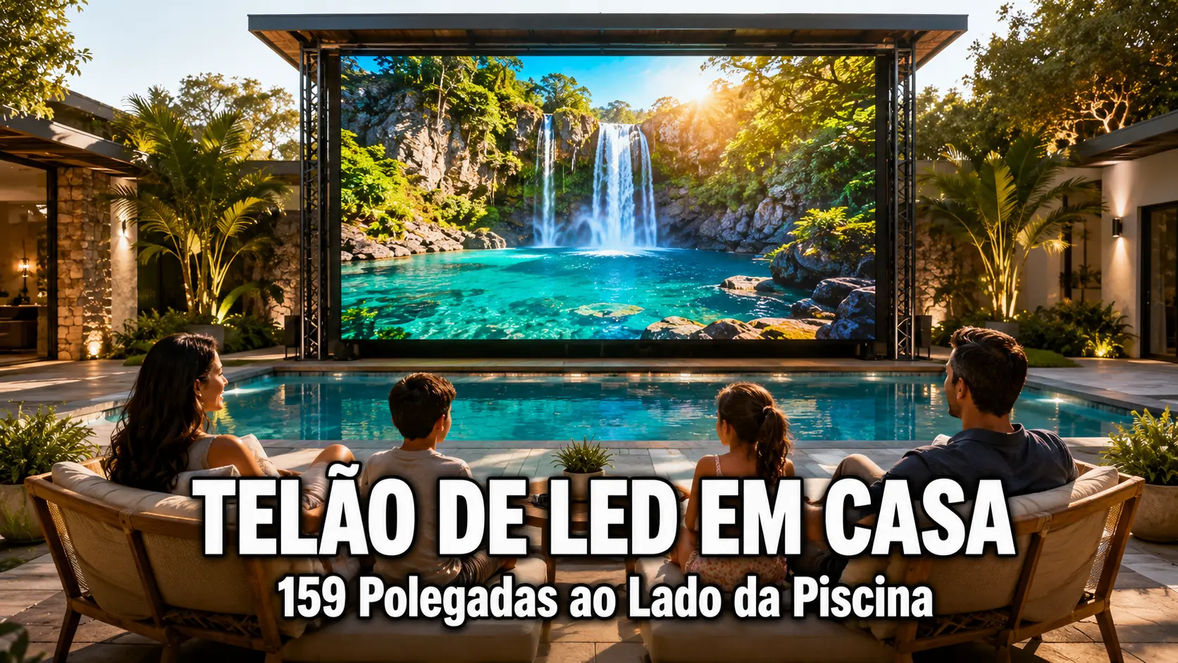 Da TV ao Painel de LED Outdoor de 159 Polegadas - Por que a Tecnologia de Arena Chegou nas Casas Brasileiras