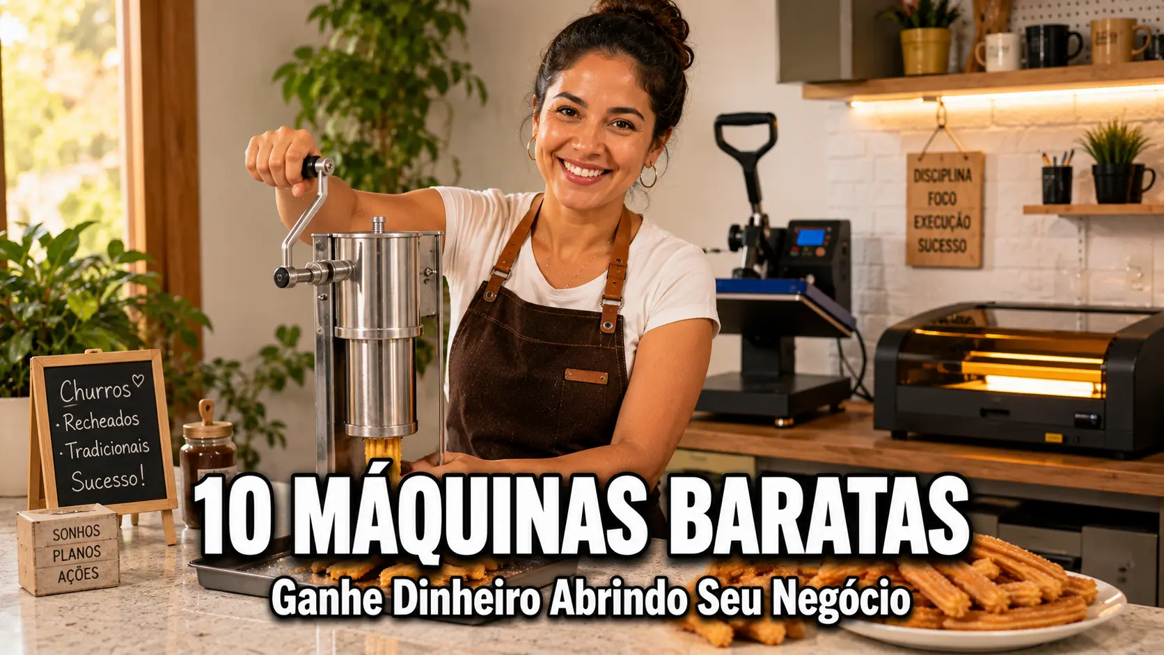 Do Churros ao Laser - 10 Máquinas Baratas que Podem Virar seu Negócio Hoje