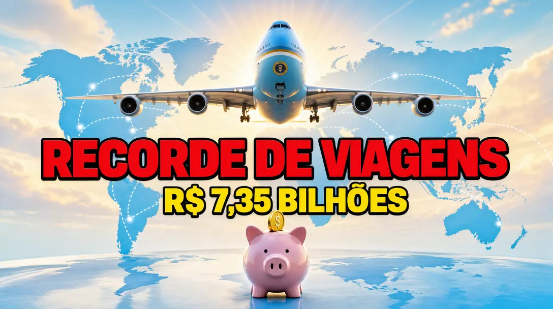 Governo Lula Bate Recorde Mundial – Ultrapassa R$ 7,35 Bilhões em Viagens Oficiais e Corta Abono de 4,56 Milhões de Trabalhadores