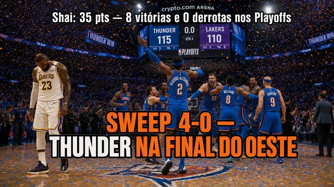 Holmgren Decide, Shai Comanda e OKC Encerra Sonho dos Lakers com Varrida Implacável
