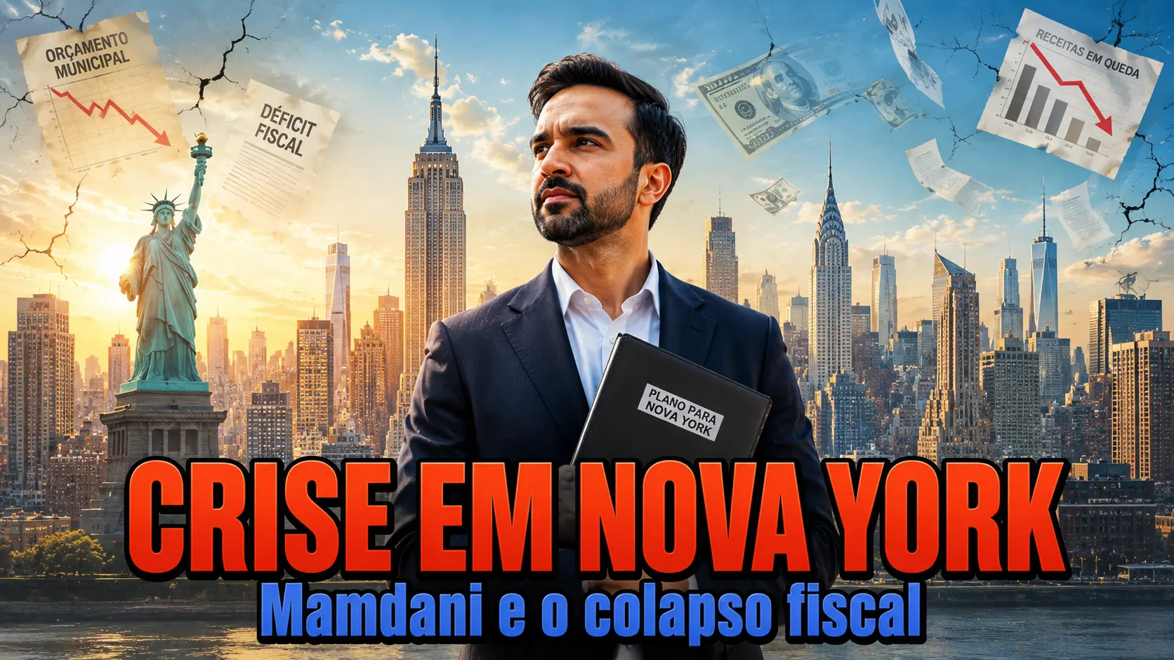 Nova York de Mamdani Quebra – Cortes na Educação, Pensões Adiadas e Socorro Estadual – Ilusão Socialista vs Matemática