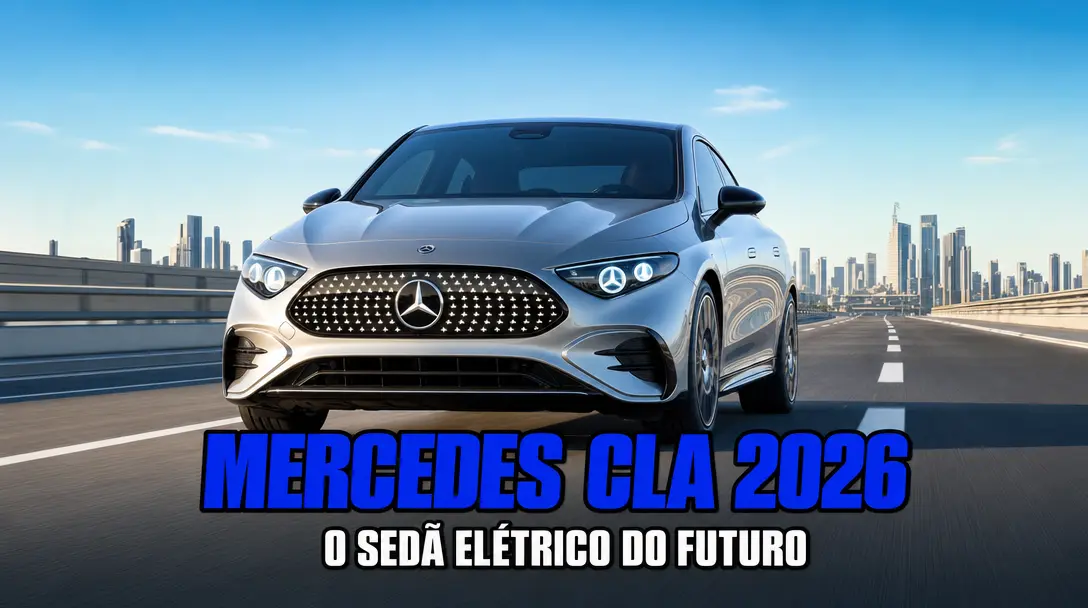 Novo Mercedes-Benz CLA 2026 - 792 km de Autonomia, Recarga em 10 Minutos e Design Futurista