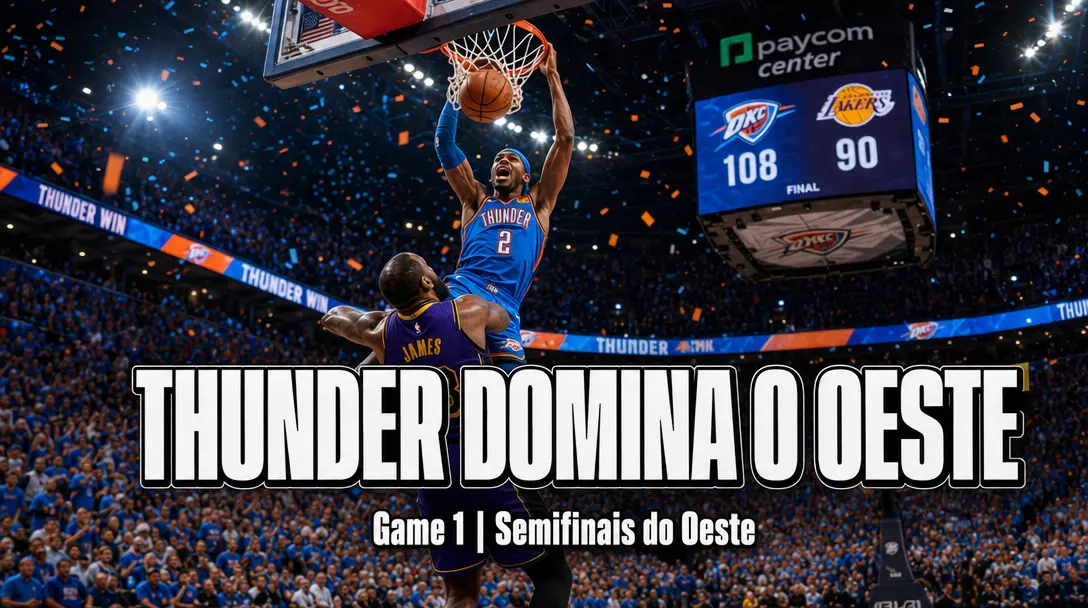 Oklahoma City Thunder Confirma Favoritismo e Atropela Los Angeles Lakers no Oeste