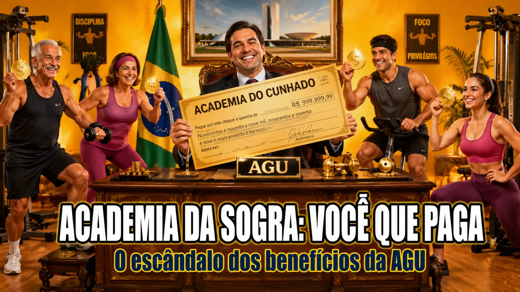 Penduricalho Épico - AGU Tentou Incluir Sogros, Cunhados e Academia no Auxílio-Saúde Pago com Honorários Milionários