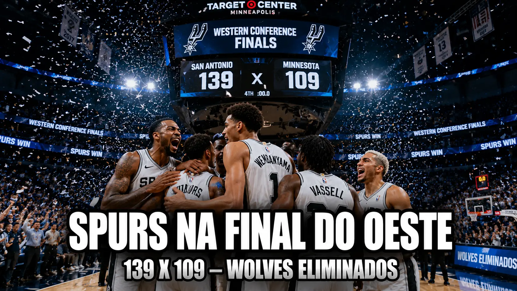 Stephon Castle Faz Jogo da Carreira e Spurs Avançam à Final do Oeste Contra o Thunder