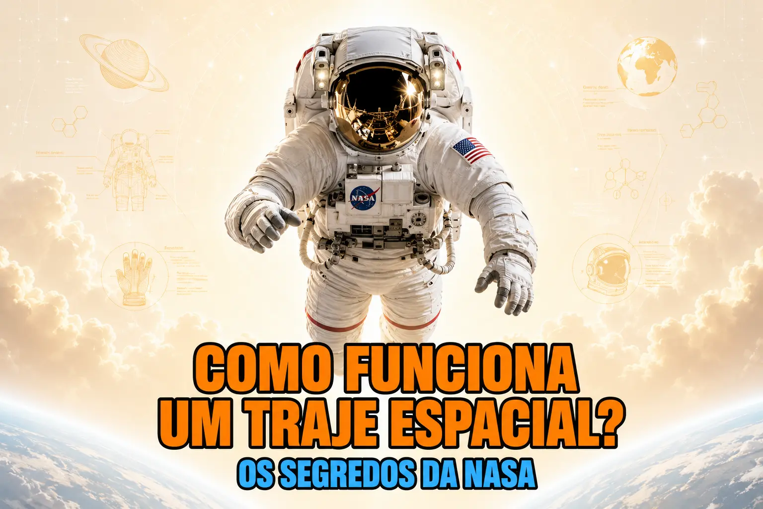 Traje Espacial da NASA – As 12 Camadas que Separam a Vida da Morte no Vácuo – 12 Camadas, 100 metros de Tubos e 125 kg de pura Engenharia