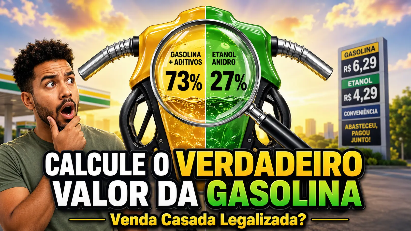 A Venda Casada com Selo Oficial - Calcule o Verdadeiro Valor da Gasolina no seu Posto de Gasolina