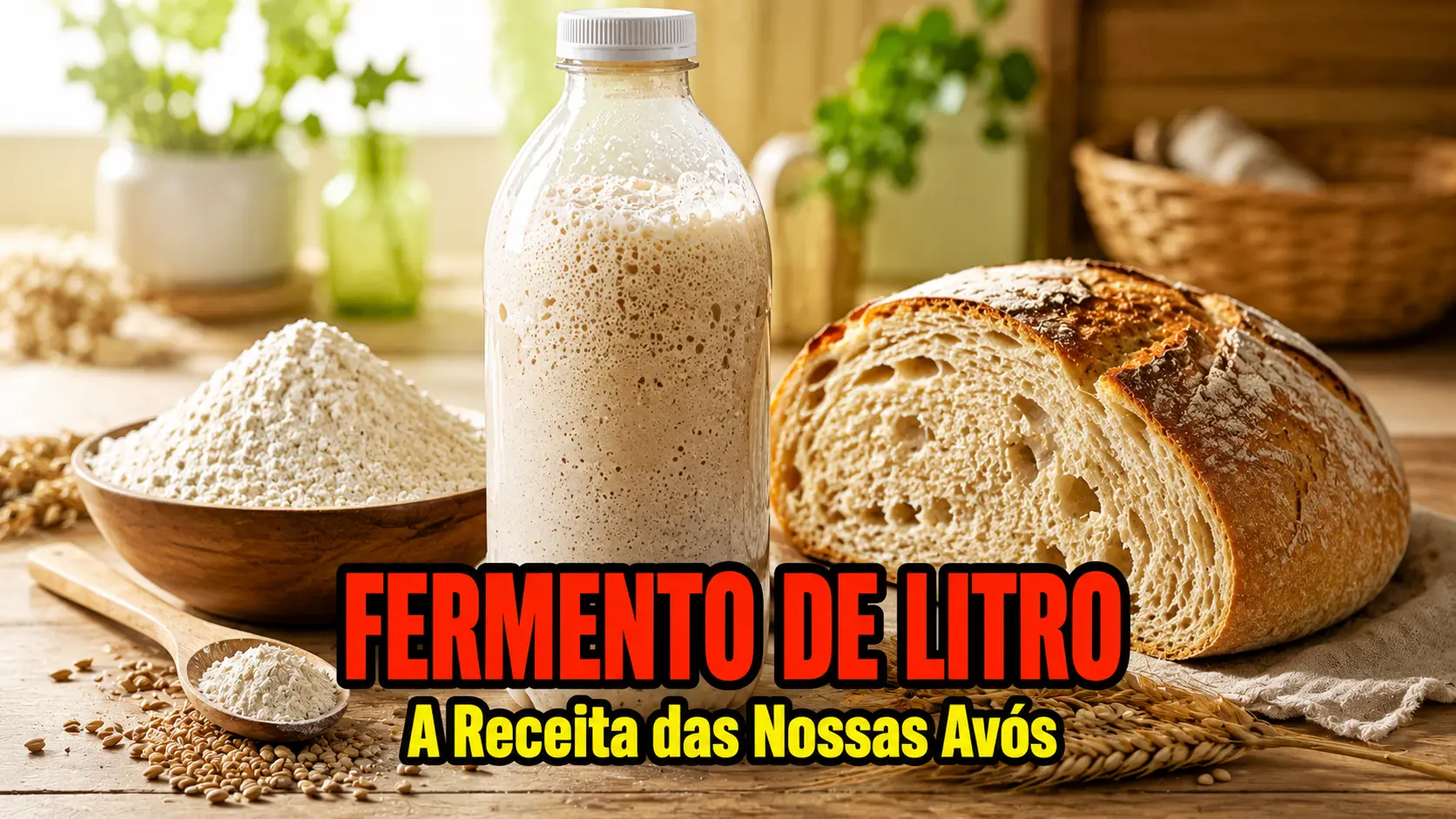 Fermento de Garrafa PET – O Passo a Passo Infalível do Fermento Tradicional das nossas Avós