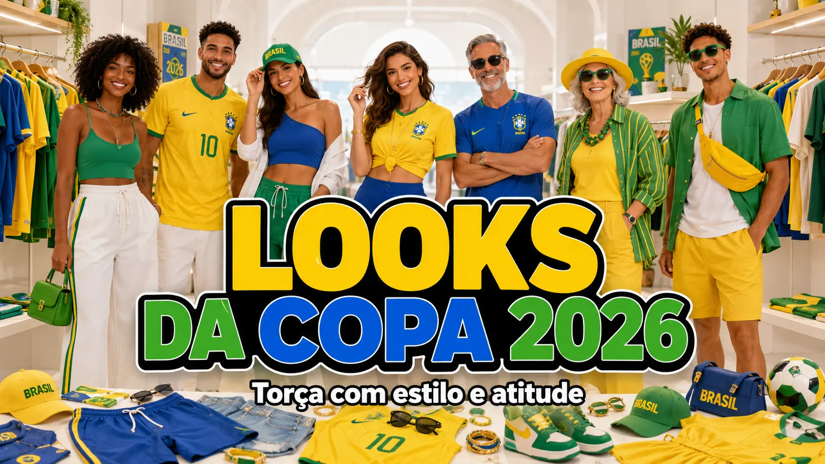 Moda da Copa 2026 – Como Montar Looks Estilosos para Torcer pelo Brasil Sem Cair no Óbvio