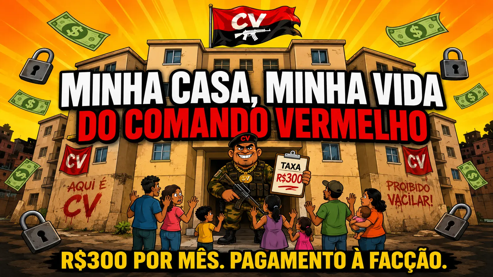 O Tráfico Virou Síndico – Como o Comando Vermelho Tomou Condomínios do MCMV e Passou a Cobrar R$ 300 de Cada Apartamento