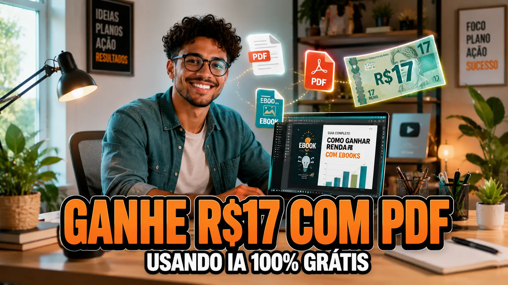 Renda Extra com PDFs – Como Criar e Vender PDFs com Inteligência Artificial Sem Gastar Nada