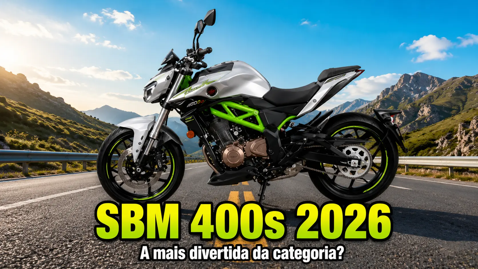 Shineray SBM 400s - Bicilíndrica de 41 cv que Desafia MT-03 e Hornet 500 - A mais Divertida da Categoria