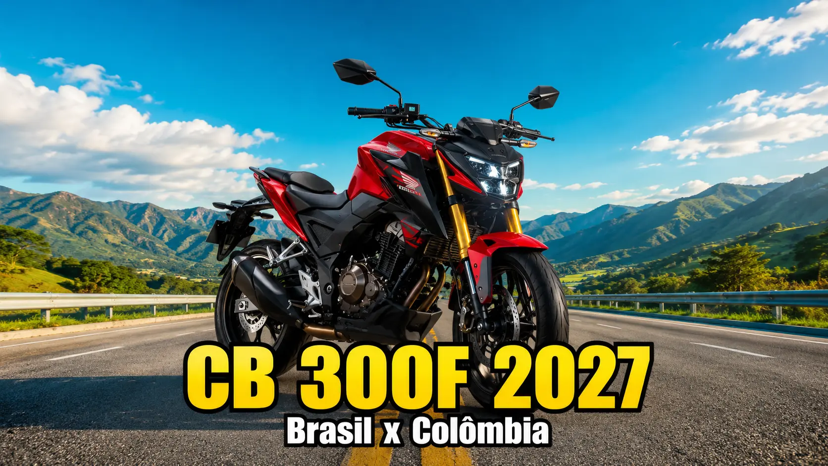 Suspensão Invertida e Preço Menor - A CB 300F da Colômbia Humilha a Nacional em Configuração