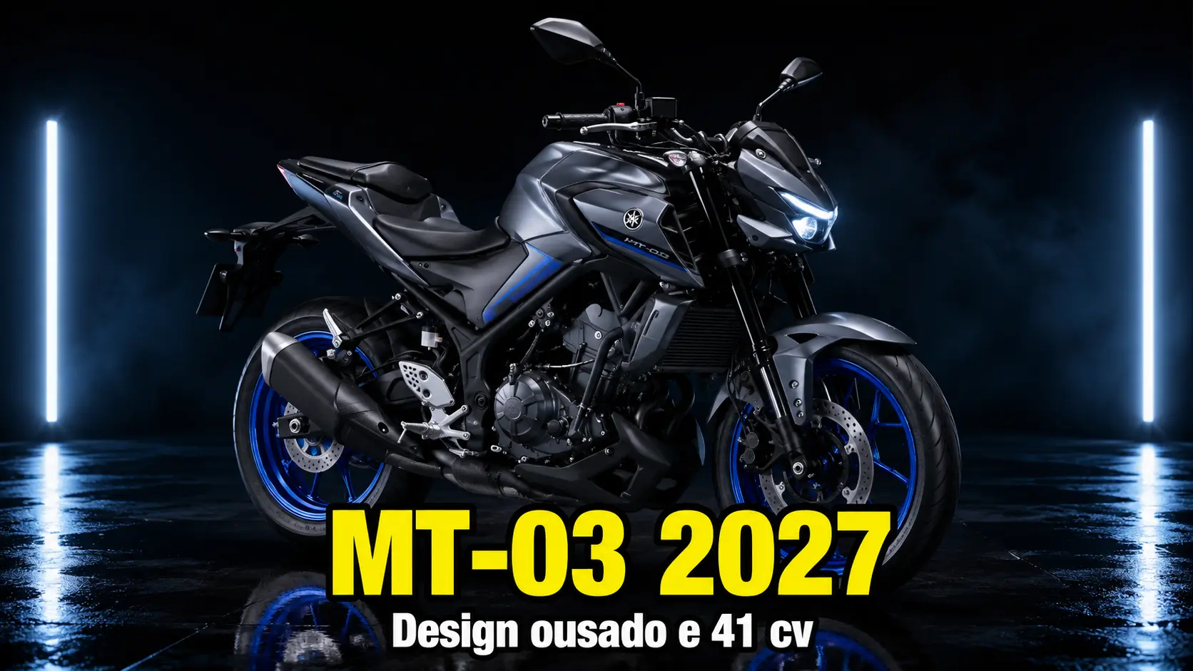 Yamaha MT-03 2027 – A Naked mais Linda e Sinistra do Mercado Brasileiro Chega Completa – Full LED, ABS e Conectividade Bluetooth