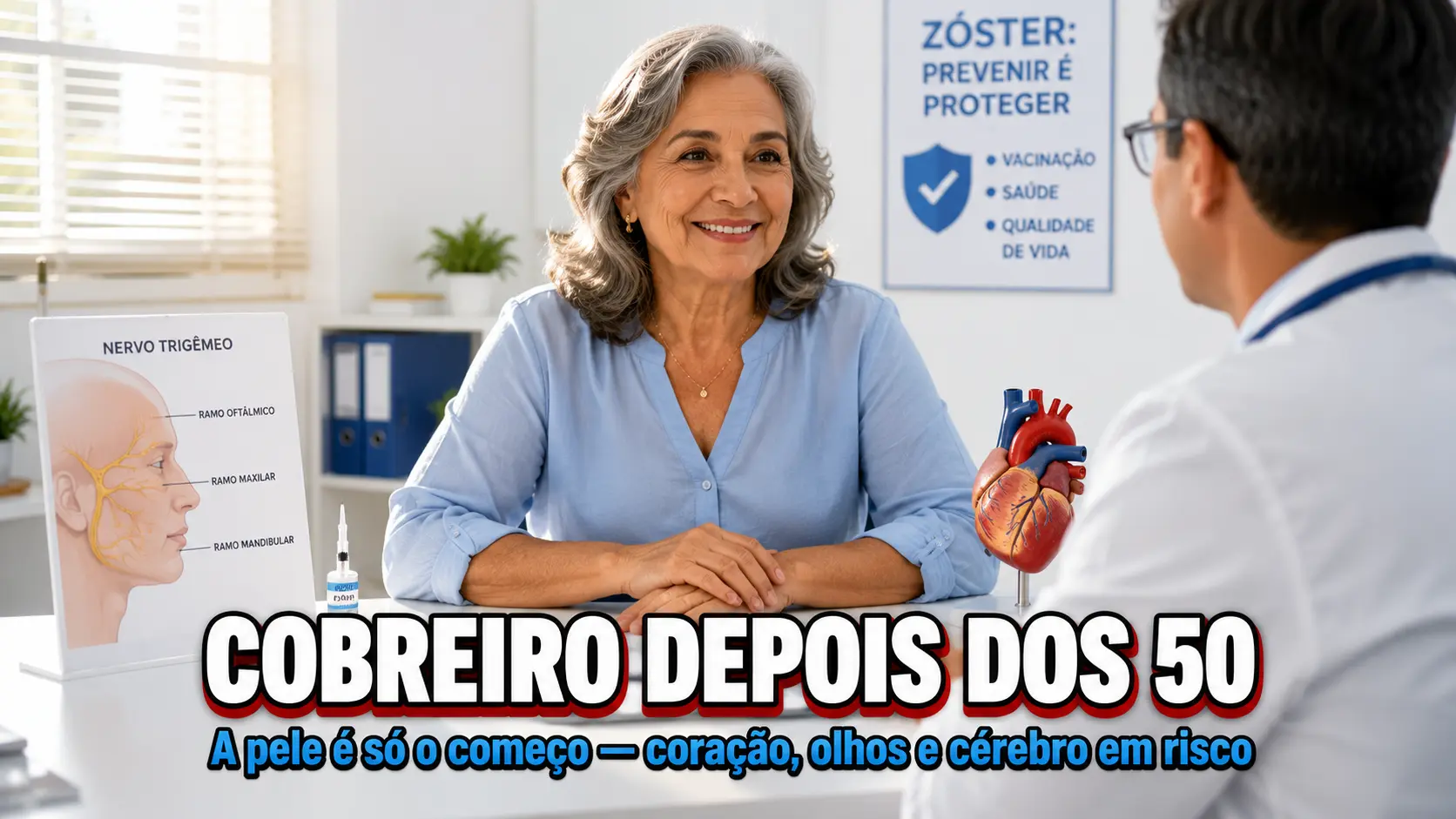A Dor Invisível do Cobreiro - Tudo Sobre o Herpes-Zóster, Seus Riscos e a Vacina Que Protege Coração e Cérebro
