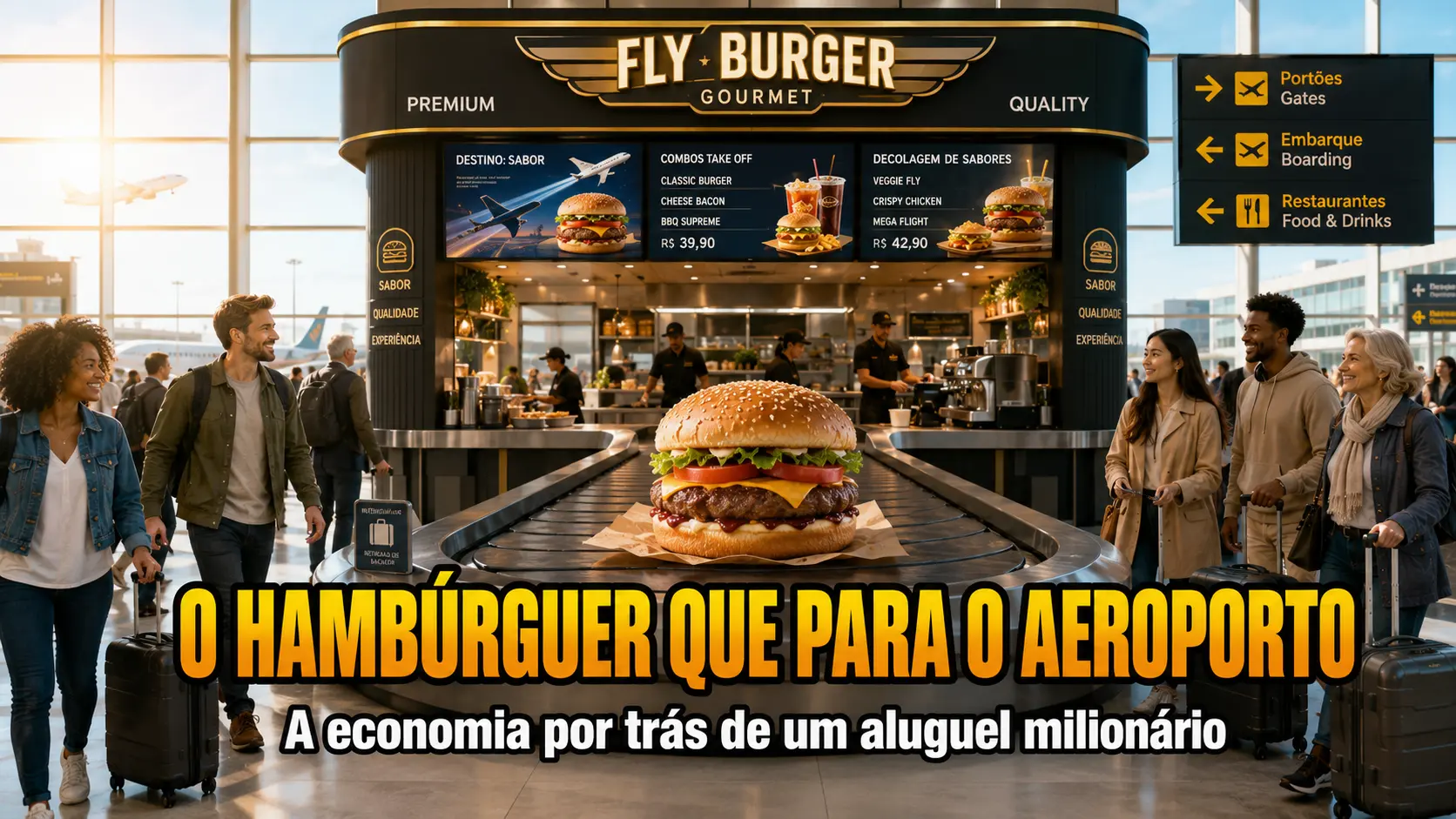 Aluguel de R$ 300 Mil por Mês - Como uma Hamburgueria Sobrevive no Aeroporto Mais Caro do Brasil