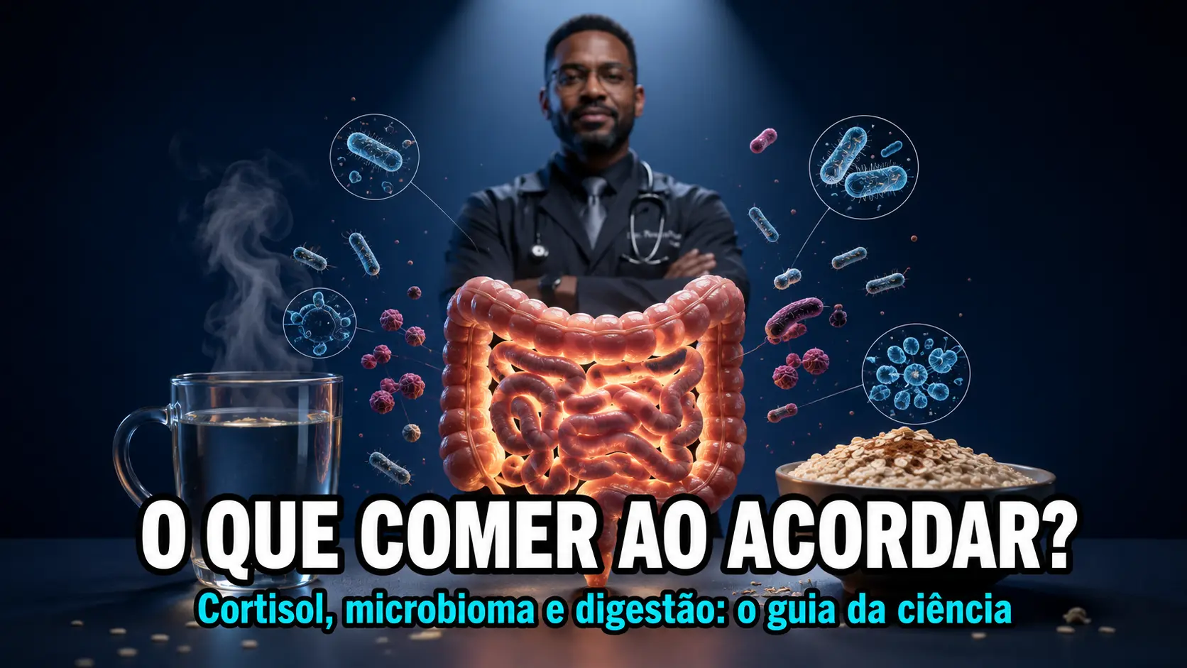 Café da Manhã Saudável - O Que a Ciência Diz Sobre Cortisol, Microbioma e Digestão Matinal