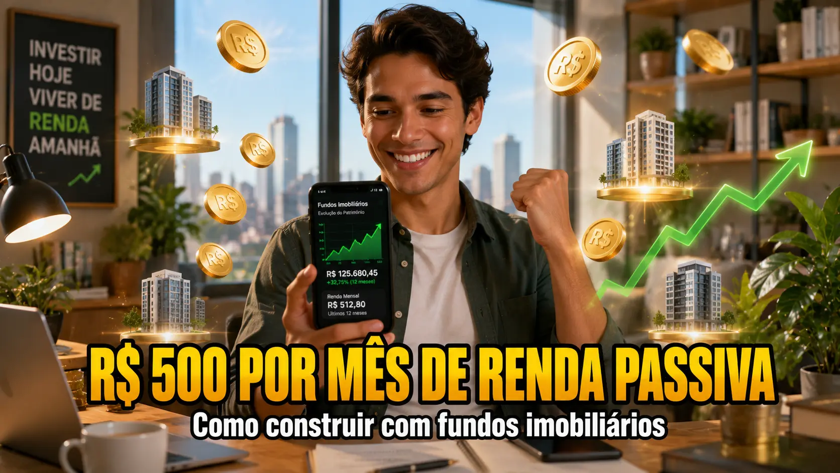Como Receber R$ 500 por Mês de Renda Passiva com Fundos Imobiliários (VGIR11 e MXRF11)