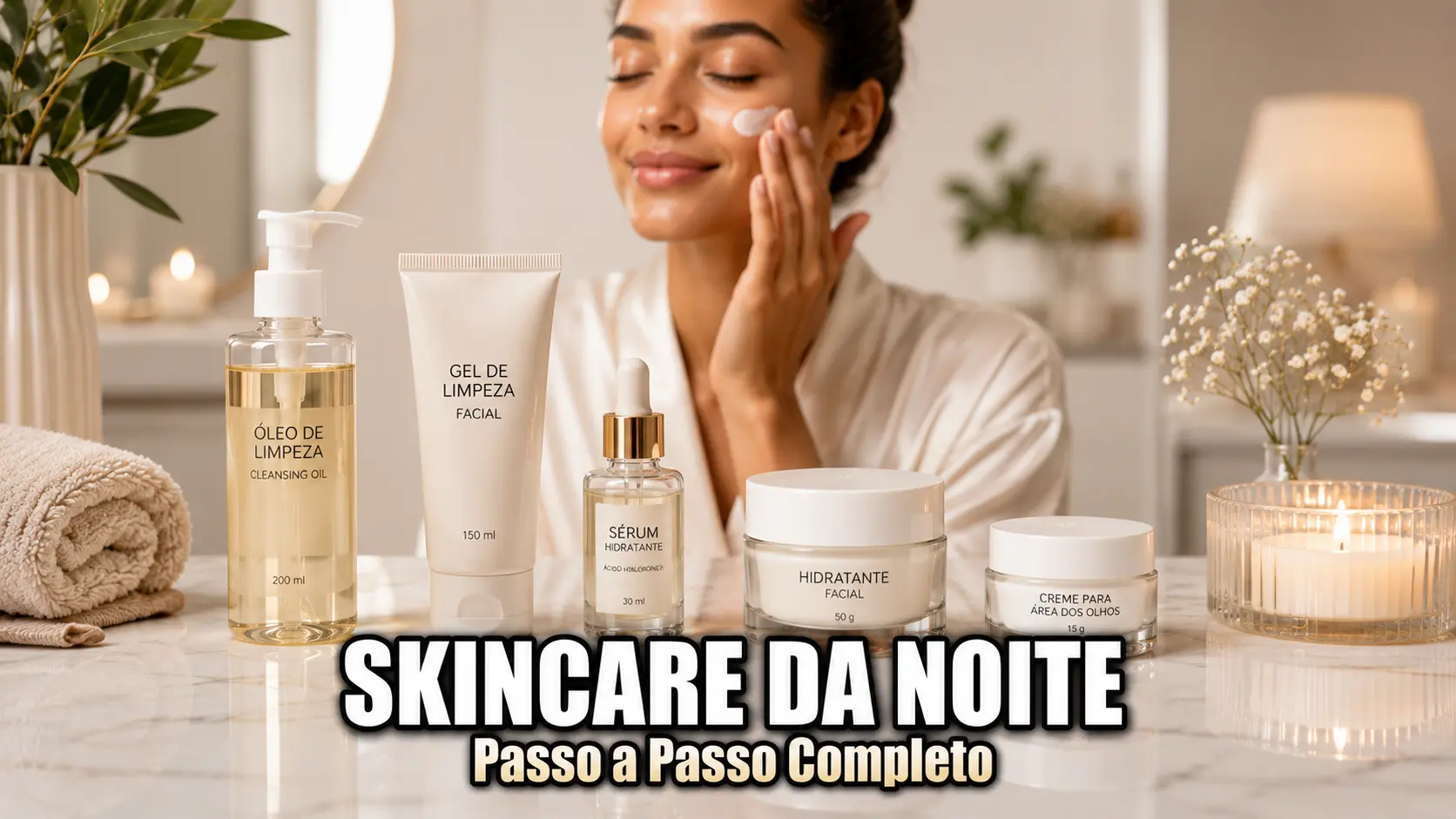Rotina Noturna de Skincare – O Que Usar, em Qual Ordem e Por Que Funciona